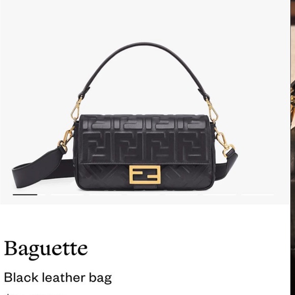 Fendi baguette medium embossed - Picture 2 of 11